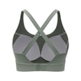 thumbnail image 7 of Lixiuxyad Sports Bras for Women Crossback Wireless Support Yoga Bra With Seamless Cup Design For Comfortable Motion And Secure Fit,Green, 7 of 7
