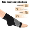 thumbnail image 5 of Unique Bargains 1 Pair Ankle Support Braces Adjustable Breathable Ankle Wrap Brace for Sports Running Black Size S, 5 of 6