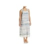 Nic + Zoe Womens Plus Silk Printed Maxi Dress