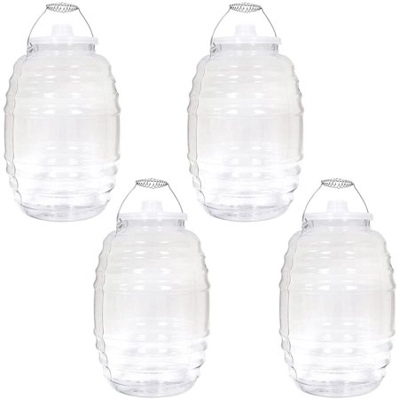 

Vitrolero Tapadera 5 Gallon Aguas Frescas Water Juice Beverage Container Jug with Lid 20 L Clear - BPA Free