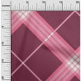 thumbnail image 1 of oneOone Georgette Viscose Fabric Tartan Check Decor Fabric Printed BTY 42 Inch Wide, 1 of 4