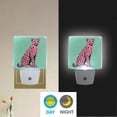 thumbnail image 2 of Yayeee LED Plug in Night Light for The Home with Auto Dusk to Dawn Light Sensors, 2 Pack, Pink Cheetah, 2 of 6