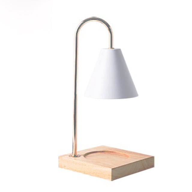 Calentador de velas eléctrico Cera derretida Aromaterapia Mesa Lámpara de noche (Blanco EE. UU.) Tmvgtek Iluminación del hogar multifuncional
