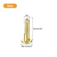 thumbnail image 2 of Uxcell Wood Screws M3 x 16mm Slotted Round Head Brass Self-Tapping Screw WoodWorking Screw 40 Pack, 2 of 6