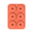 thumbnail image 1 of Molde de silicona para rosquillas de 6 piezas, molde de silicona para hornear pasteles, molde para horno de bricolaje, 1 of 4