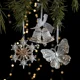 thumbnail image 4 of 2024 Nuevos adornos navideños Colgante de acrílico con lentejuelas Colgante de copo de nieve transparente Accesorios de arreglo de escena de árbol de Navidad, 4 of 5