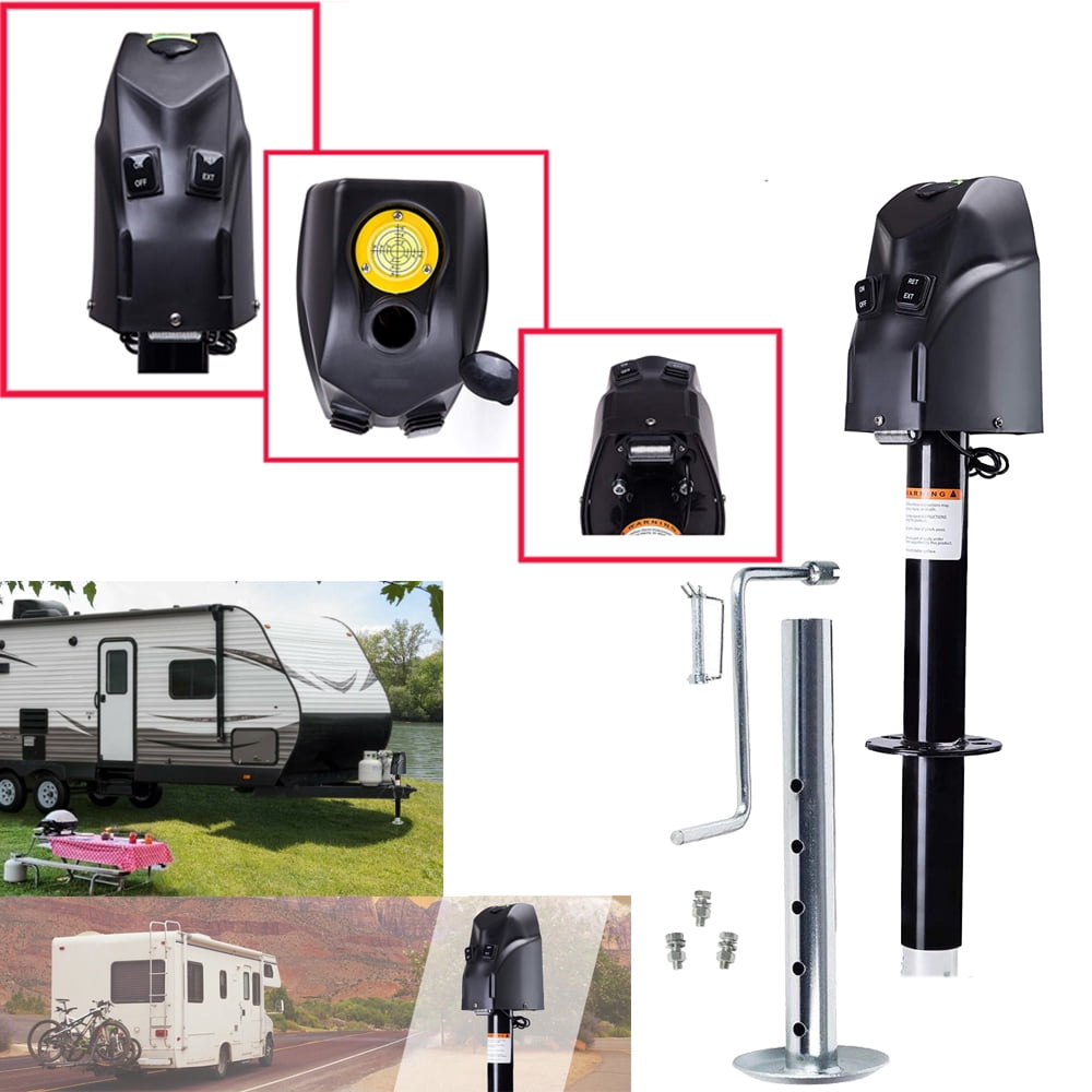 HOTSYSTEM 4000lbs Electric Power Tongue Jack for RV Trailer & Camper