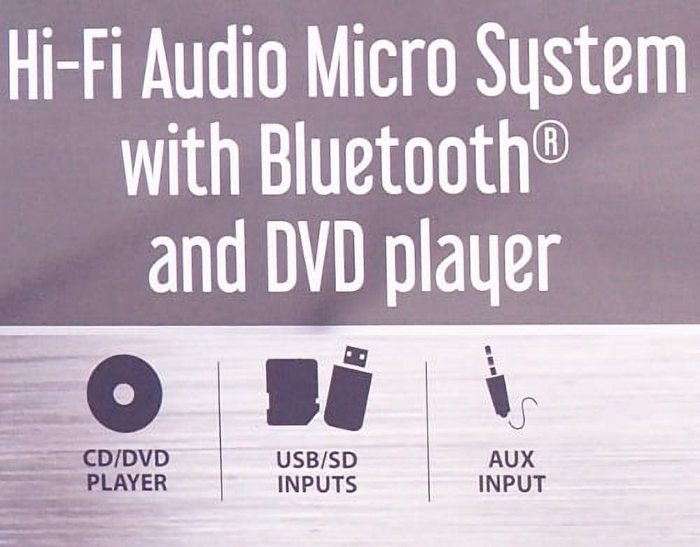 Supersonic Hi-Fi Audio Micro System with Bluetooth and DVD Player - image 4 of 5