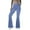 Dark Blue, variant on ABATAB Bell Bottom Jeans for Women High Waisted Flare Jeans Pull on Crossover Wide Leg Trendy Denim Pants with Pockets