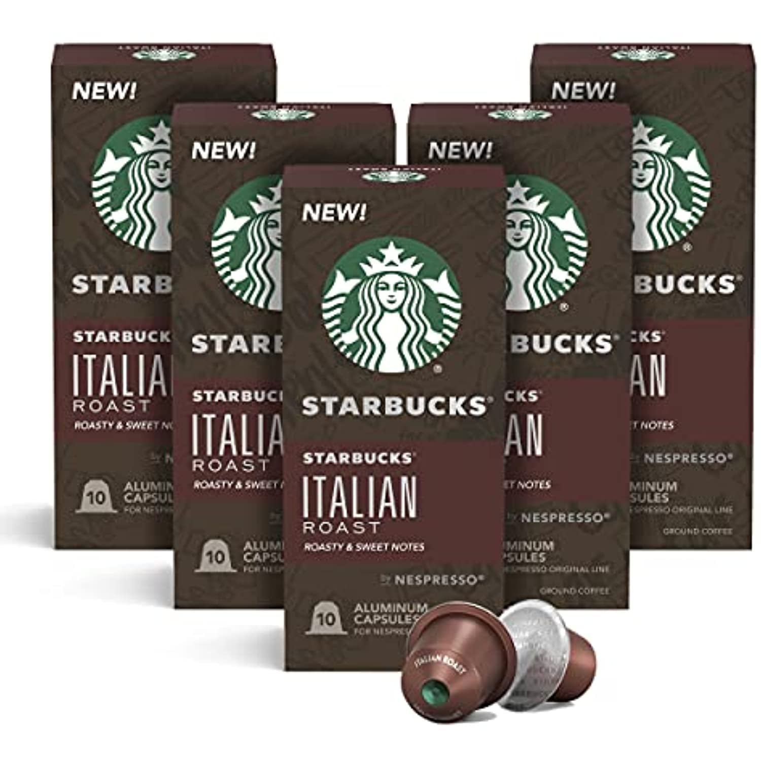 Starbucks By Nespresso, Italian Style Dark Roast (50Count Single Serve