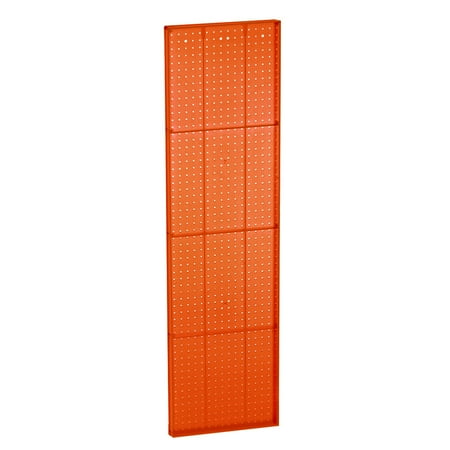 UPC: 0705105150581 | Azar Displays 771660-ORG Orange Pegboard Wall Panel Storage Solution  Size: 60 x 16.125   2-Pack