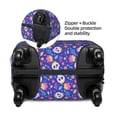 thumbnail image 4 of Daiia colorful Skull flower leaf Luggage Cover, Thickened Washable Travel Luggage Covers, Elastic Unique Baggage Covers for 18-20 inch Luggage-Medium, 4 of 9