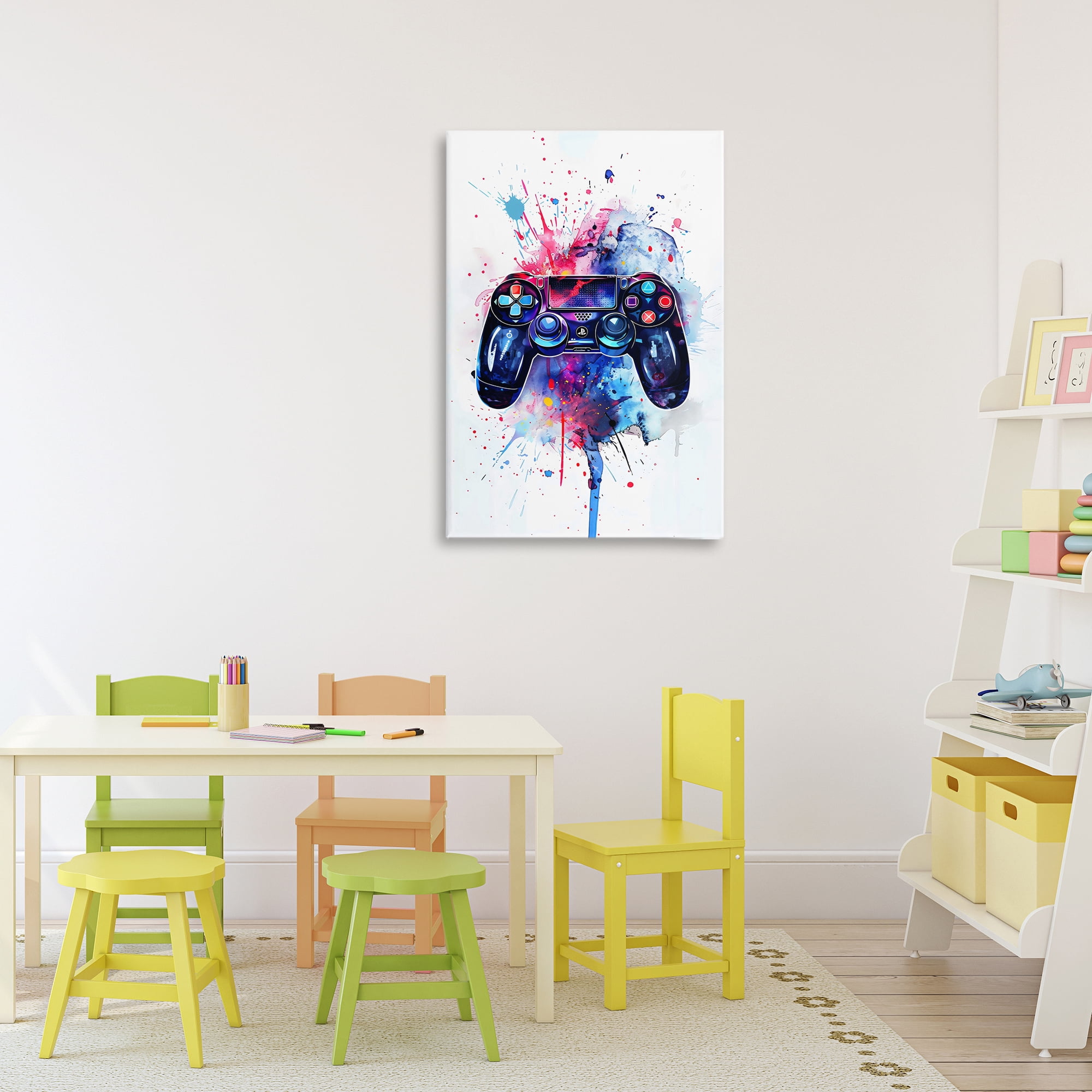 Stupell Industries Burst of Color Controller Canvas Wall Art, design by Creative Studio