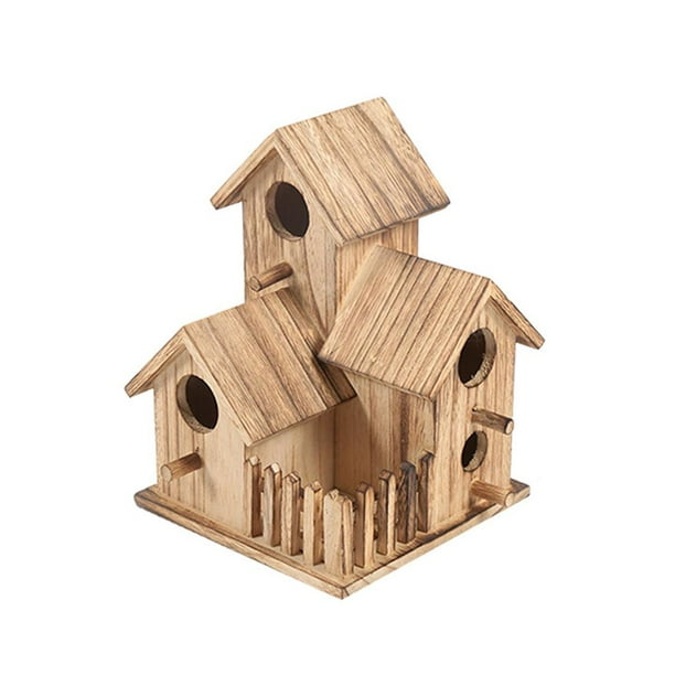 AIXING Wooden Bird Houses Bird Nest Unfinished Unpainted Sleeping Nest