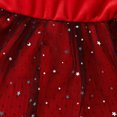 thumbnail image 4 of Robe de Père Noël Rouge à Manches Longues en Tulle pour Fillettes avec Chapeau, 4 of 6