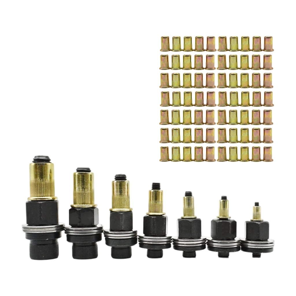 Easy installs Rivet Nut Set Pack of 77 with Carbon Steel Construction 3mm to 12MM Size Fasteners set for Efficient Work