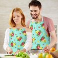 thumbnail image 3 of Pioneer Flower Floral Print Pattern Apron for Women and Men, Cotton Linen Waterproof with Pockets, Adjustable, 33x27 Inch for Kitchen, Gardening, BBQ, Salon, 3 of 6