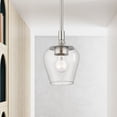 thumbnail image 3 of 46721-91 Livex Lighting Willow - 1 Light Pendant In Transitional Style-16.5 Inches Tall and 5.75 Inches Wide-Brushed Nickel Finish    -Traditional, 3 of 11