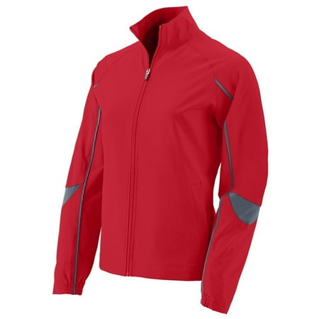 Augusta - Augusta Ladies Water Resistant Poly/Span Jacket - RED ...