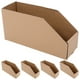 thumbnail image 3 of Contenedores de almacenamiento de cartón corrugado, cajas de almacenamiento con apertura superior, organizador de piezas, contenedores para embalaje y almacenamiento en movimiento, 5 uds., 3 of 5