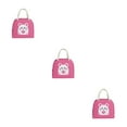thumbnail image 2 of kurtrusly Compact For Home And Office With Large Capacity Large Capacity Design Polyester Lunch Bags For Women Deep pink 1 3Set, 2 of 6