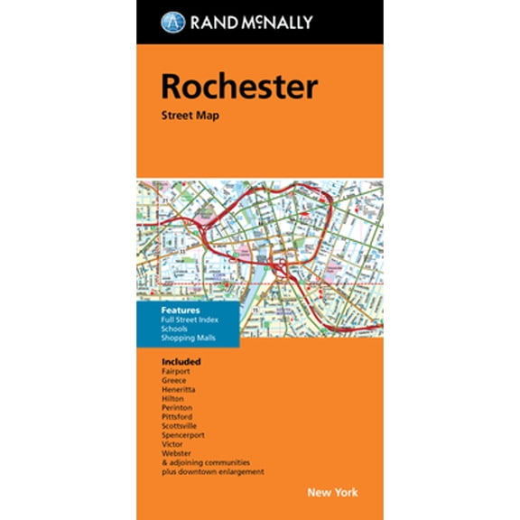 Pre-Owned Rand McNally Folded Map: Rochester New York Street Map (Paperback) by Rand McNally