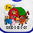 thumbnail image 4 of Inktastic One-i-e-i-o Boys or Girls Baby Bib, 4 of 4
