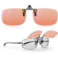 thumbnail image 1 of wonima44 Goiteia FL-Rose Clip on Migraine Glasses, Light Sensitivity Glasses for Fluorescent LED Glare/Screen Light/Migraine Relief, 1 of 1