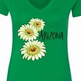 thumbnail image 4 of Inktastic Arizona Saguaro Cactus Flowers Women's V-Neck T-Shirt, 4 of 5