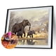 thumbnail image 1 of Cuadros Decorativos 5D diamante pintura elefante mamá e hijo taladro redondo completo pared Rhinestone DIY DQrwqpou Nuevos Originales, 1 of 9