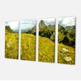 thumbnail image 2 of Bright Green Mountain Panorama - Landscape Canvas Art Print, 2 of 3