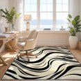 thumbnail image 3 of Design&I 2'x3' Washable Doormat Ultra-Thin & Non-Slip Skid-Resistant Abstract Monochrome Flow Lightweight Contemporary Minimalist for Entryway, Indoor, 3 of 7