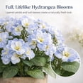 thumbnail image 3 of Spring Porch Refresh Hydrangea Artificial Flowers, 14" UV Resistant Faux Hydrangea Plants for Outdoor Decor, Realistic Fake Hydrangea for Porch Patio Garden Farmhouse, No Maintenance, 3 of 9