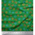 thumbnail image 1 of Soimoi polyester Crepe Fabric Coral Ocean Decor Fabric Printed Yard 42 Inch Wide, 1 of 3