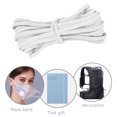 thumbnail image 2 of 10 m/lote, banda elástica de 6mm, cuerda de alta elasticidad, cordón para máscara de costura DIY (blanco) Hugtrwg Para estrenar, 2 of 4