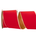 thumbnail image 1 of Cinta decorativa CSZD RIBBON, terciopelo rojo, 10 años, 10 m, bordes dorados, 1 of 9