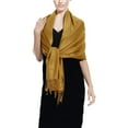thumbnail image 4 of Soft Silky Rayon Pashmina Shawl Wrap Scarf in Solid Color, 4 of 10