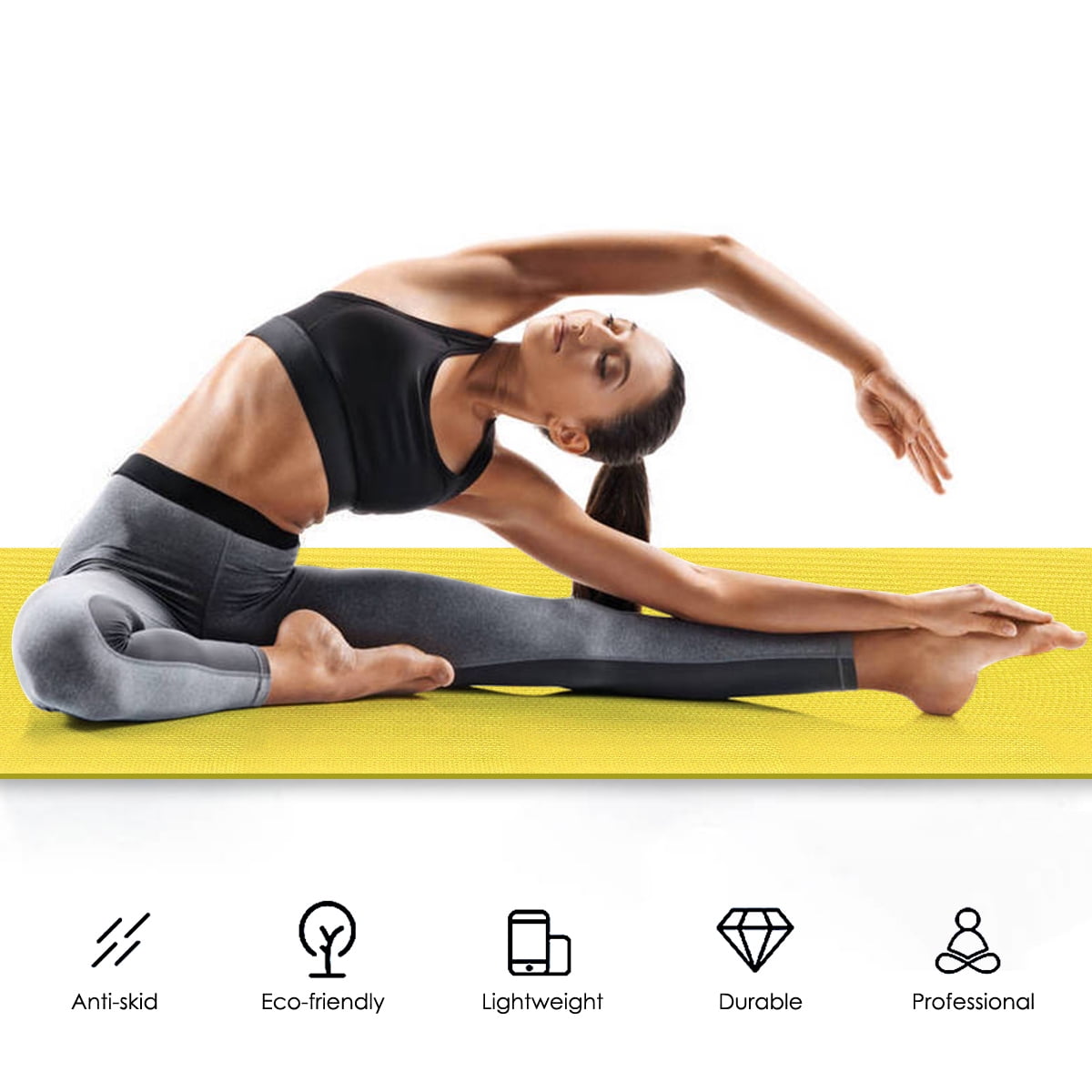 Details about   4MM Anti Skid Yoga mat for Gym Workout Aerobics for Men and Women 