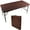 Brown, variant on 4ft Foldable Table For Outdoor & Indoor, Portable With Fixed Grip, Brown, Smooth And Waterproof Top Solid Build Garden Outdoor, Convenient Maintenance