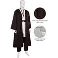 thumbnail image 2 of Adults Knight Costume Men's Tunic Hooded Robe Outfits Halloween Robe Hooded Uniform Full Set, 2 of 6