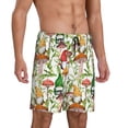 thumbnail image 2 of Fotbe Mushrooms Gnomes Pajama Shorts for Men, Men's Pajama Bottoms, Sleepwear,Short Pajama Pants-, 2 of 9