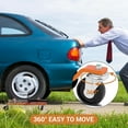 thumbnail image 3 of Mescukay Car Wheel Dolly Set of 2, 1500LBS Capacity Car Dolly with Hydraulic Tire Jack for Vehicle Positioning for Truck RV Trailer, 3 of 6