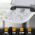 thumbnail image 4 of Costway Nugget Countertop Ice Maker with Soft Chewable Pellet Ice  Ready in 6 Mins Silver, 4 of 10