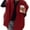 red, variant on Women's Sleeveless Fleece Vest, Stand Collar Button Down Loose Fit Sherpa Outerwear Gilet
