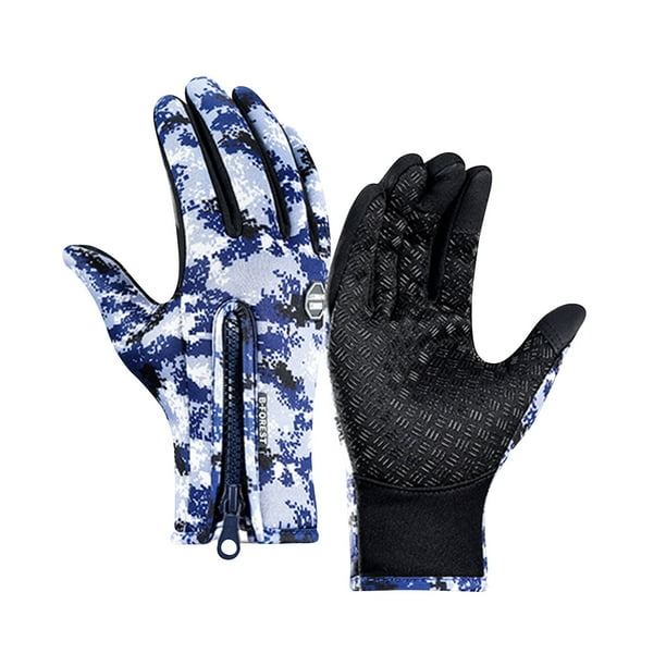 Fiudx Guantes para Deportes de Invierno, Forro Polar Cálido, Resistentes Al Viento y Al Agua, Agarre Antideslizante En La Palma, Ideales para Esquí y Actividades Al Aire Libre, Unisex, Tallas S-Xl.
