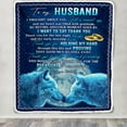 thumbnail image 3 of Personalized Custom Name to My Husband Blanket from Wife You are My Everything Husband Birthday Christmas Wedding Anniversary Bed Quilt Fleece Throw Blanket (50 x 40 in Baby Size), 3 of 5