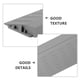 thumbnail image 3 of Rampas de umbral para puertas - Rampas para sillas de ruedas, escalones para entradas de vehículos y robots barredores de bordillos, color negro, 3 of 8