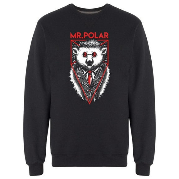 Mr Polar Mafia Bear Graphic Sweatshirt Men -Image by Shutterstock, Male x-Large