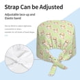 thumbnail image 4 of Kdxio Rabbit With Tie Pattern Turban Hat for Women Men Comfortable Adjustable Cleaning Working Cap with Sweatband, 4 of 8