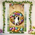 thumbnail image 1 of CaiYueKe Easter Door Curtain Spring Holiday Decorations Bunny Egg Pattern Party Supplies Wall Hanging Decorative Banner for Home Indoor Outdoor Festival Celebration, 1 of 9